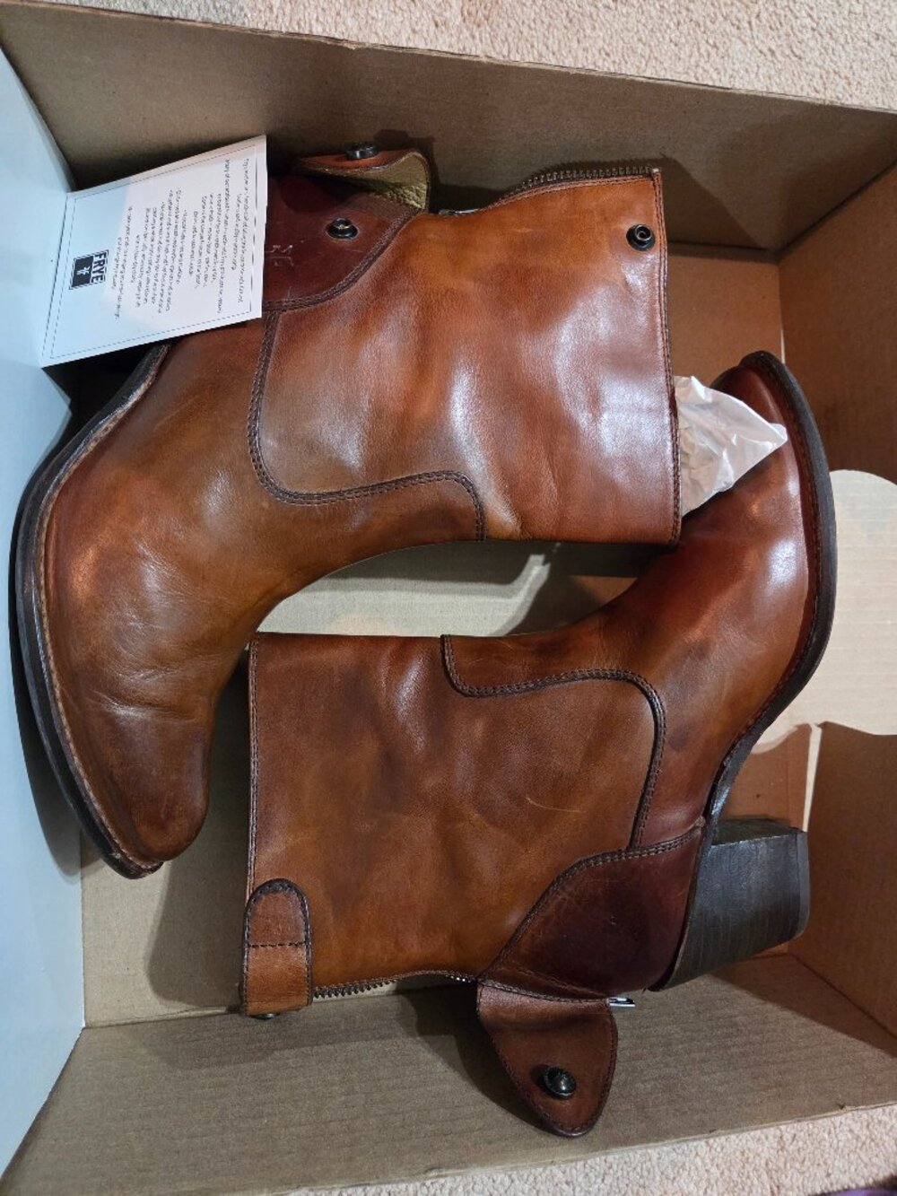 Frye boot jackie zip short